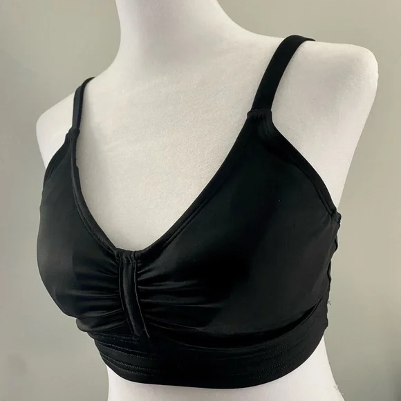 Athleta Stitched Band Bikini Top Black Size 32 B/C - Picture 2 of 10